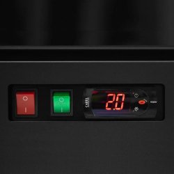Vitrine réfrigérée noire Atom Maxi C1DB TEFCOLD