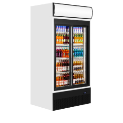Refroidisseur de présentation FSC - Vitrines réfrigérées 2 ou 3 portes avec caisson lumineux