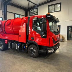 Combiné hydrocureur 12T - Débouchages grandes capacités et pompage de fosses - De 90L/min à 175 bars, à 37L/min à 400 bars - Cuve 7000L