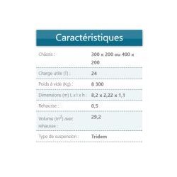 B240tv remorque agricole standard - delaplace - charge 24 t