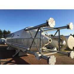 Silo industrie sur pieds droits avec un capteur connecté SiloMetric, capacité jusqu'à 200 m3 - ROUSSEAU