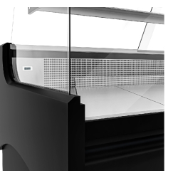 Vitrine réfrigérée avec service-arrière 248 x 98 cm et 2 réserves réfrigérées