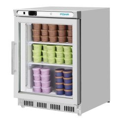 Vitrine réfrigérée négative de comptoir Série C inox 129L PC008 Polar