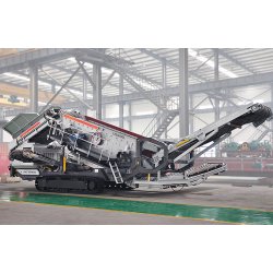 Concasseur mobile sur chenille en carrière et sur chantier 200 t/h
