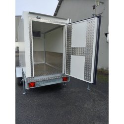 Remorque frigorifique surgelée simple essieu 1300kg - Arno 19 - Dimensions intérieures 2m30 x 1m20 x 1m67