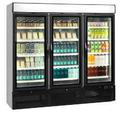 Réfrigérateur vitré - gamme NC - vitrines réfrigérées basse consommation - 1 à 3 portes - Référence NC7500G