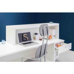 Bureau d'accueil original modèle Foro - MDD - Blanc, Blanc
