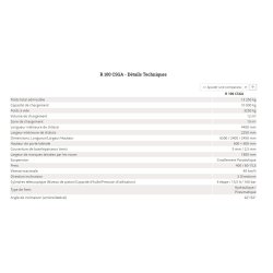 R 100 csga benne agricole à double essieu - romsan - capacité de 10000 kg