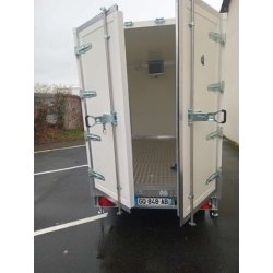 Remorque frigorifique double essieu 1300kg - RAPHA 21 - PTAC 2500kg - Température 0 à 5°C