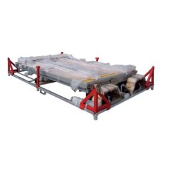 Remorque abri de chantier à 1 essieu non freiné, PTC 750 kg PV 490 kg - ECIM - Réf. AC 35 TA 075 SF