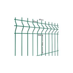 Grillage rigide standard à sceller occultation PVC et soubassement - 1030