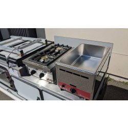 Cuisine mobile polyvalente et durable pour des ateliers de cuisine pédagogiques ou des prestations de cuisine de rue