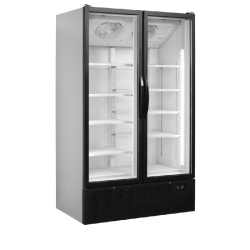 Réfrigérateur vitré - gamme FS - 2 ou 3 portes avec cadre aluminium et froid ventilé