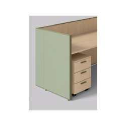 Banque d'accueil personnalisable OUTLINE - configurations variées et design moderne