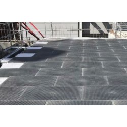 Plaques de protection de sol stabilisé - PVC mou recyclé, 24 kg, 19 tonnes/m²  - Disponible en vente et en location -Remopla (120)