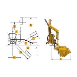 M600AX M548ASX - Broyeur forestier Marolin - 120-125 cm - Débroussailleuse hydraulique semi-professionnelle