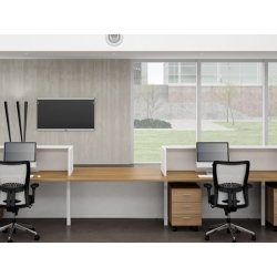 Banque d'accueil en bois Z2 - Modulable, éclairage LED et finitions personnalisées