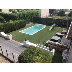 Jardinière avec assise en résine Ultra® - sur mesure, résistante aux UV et aux chocs, intérieur/extérieur