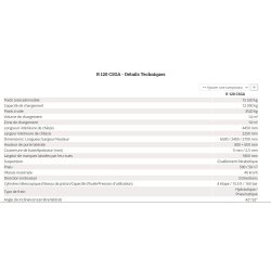 Benne agricole à double essieu R 120 CSGA - Romsan - capacité de 12 000 kg