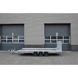 GTM 4m80 x 1m80 Gooseneck porte engin 3 x essieux 1500 kg