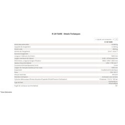 R 120 TAHK Benne agricole à tandem monocoque - Romsan - capacité de 12 000 kg