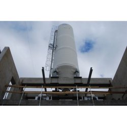 Silo de stockage industriel en terrasse avec système de pesage - Capacité jusqu'à 200 m3 - ROUSSEAU