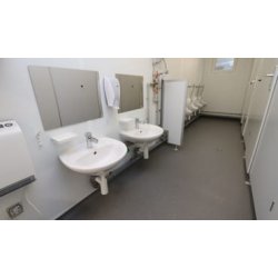 Conteneur sanitaire WC 10' - Hygiéniques, propres et fiables - Différentes tailles et équipements - Containex