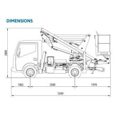 Zed 14 camion nacelle - cte - 13,9 m*