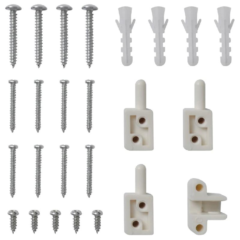 Vidaxl moustiquaire à charnière pour portes blanc 100 x 215 cm 141563_6