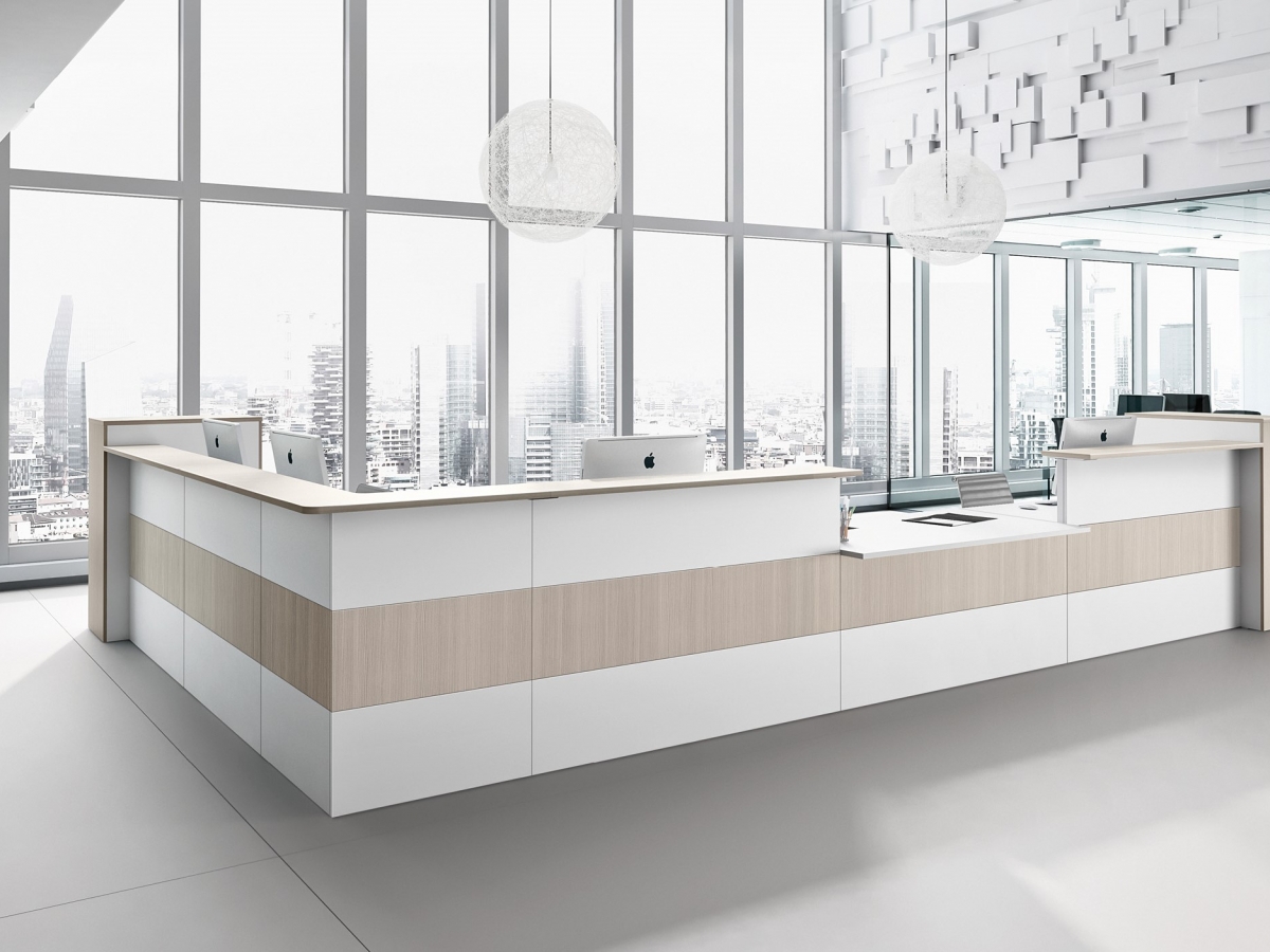 Banque d'accueil modulable et personnalisable - PROGRESS - Design élégant et matériaux haut de gamme_6