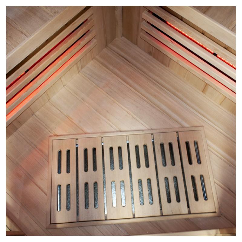SAUNA ​​INFRAROUGE BOREAL® DIFFUSION 140C - 3-4 PLACES À SPECTRE COMPLET - ​140X140_6