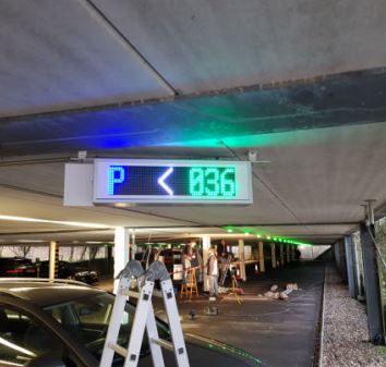 Système de gestion de parking composé d'un ou plusieurs afficheurs de 7 couleurs idéale pour les centres commerciaux, les entreprises, ...- MATPARK_6