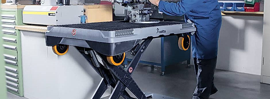 Table élévatrice électrique xetto  sur 4 roues : incontournable pour le chargement des véhicules utilitaires_6