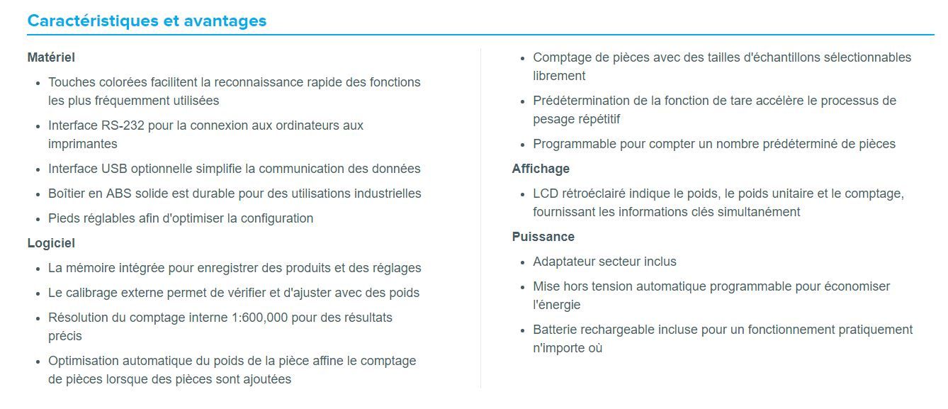 CCT 16 - Balance de Comptoir Compteuse Cruiser AE Adam GmbH - Capacité 16kg - Lisibilité 0.5g_6