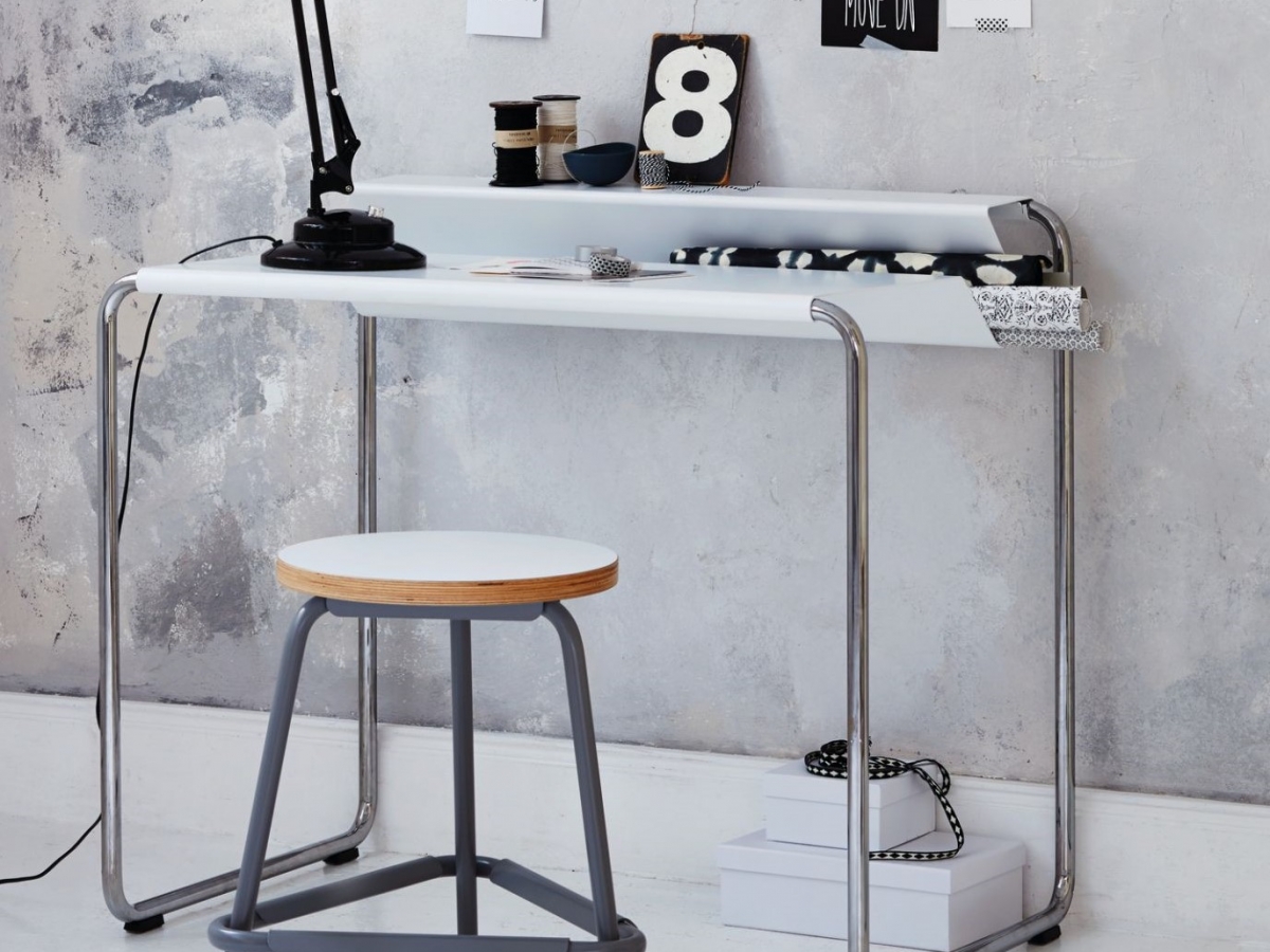 Bureau secrétaire design moderne pour home office - PS07 avec rangement pratique et finition personnalisable_6