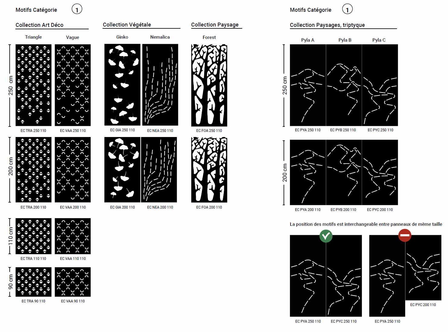 Brise-vue suspendu avec structure ajourée design