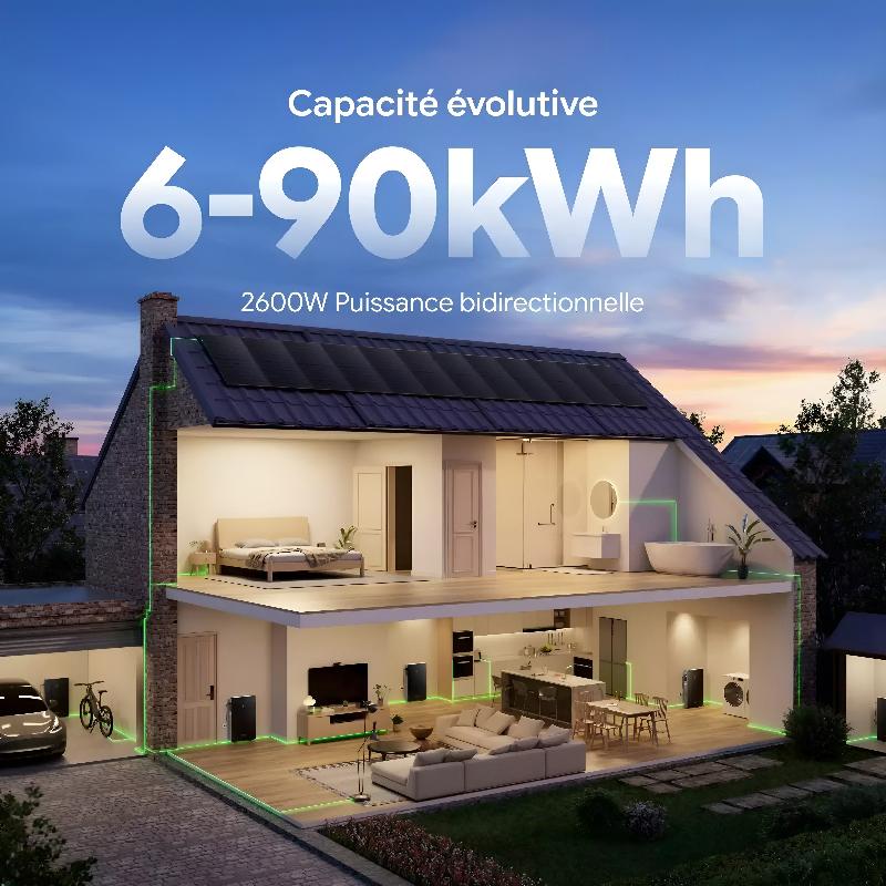 Batterie solaire SAMDUO NEX E6000 (6 kWh) - Batterie solaire SAMDUO NEX E6000 + SAMDUO Smart Meter_6