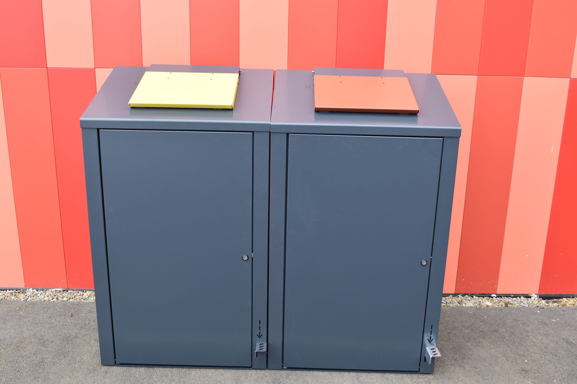 Abri poubelle Wastebio - Design esthétique, accessibilité PMR, collecte biodéchets 120 à 240L - Made in France_6