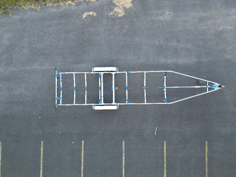 Remorque pour bateau de grande longueur avec capacité 3500 kg