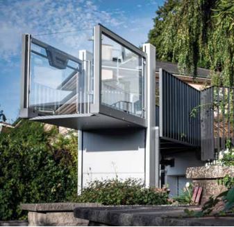 Plateforme  monte-escalier ouverte, compacte, polyvalente,   robuste avec technologies conviviales  - Hauteur de transport de 600mm à 3000mm - UnaPorte_6