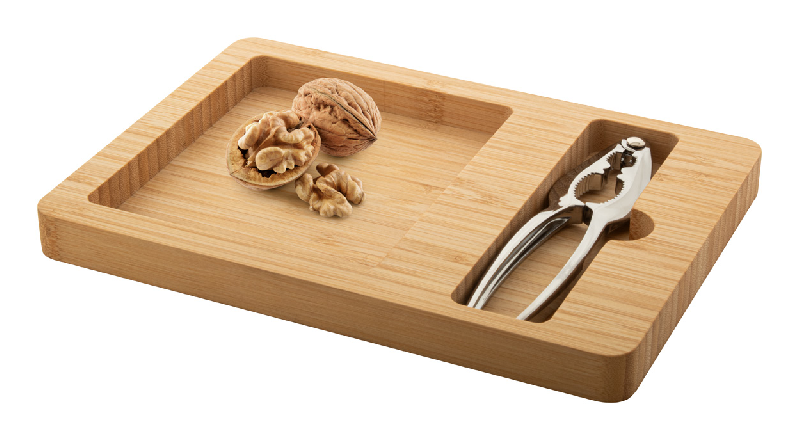 Set casse-noix - plateau en bambou et casse-noix en métal - livré dans une boîte en papier kraft_6