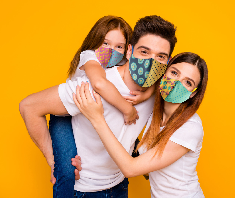 Masque facial lavable et réutilisable - Personnalisable en sublimation - Enfants 4 à 12 ans_6