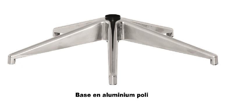 Siège bureautique  synchrone KENNY - Bleu, Noir, Non, Piètement nylon noir_6