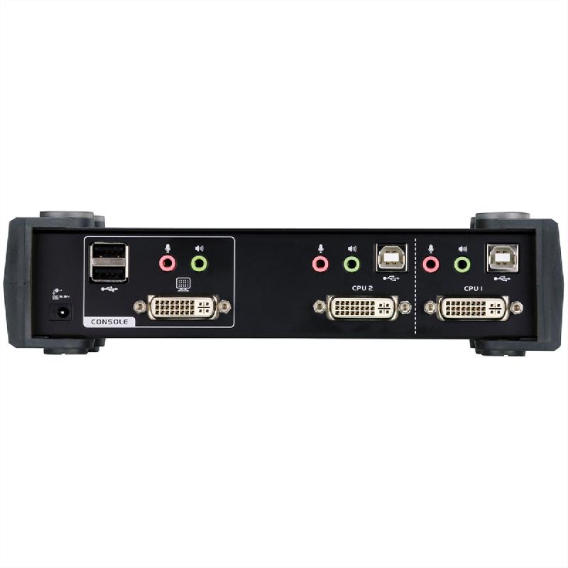 Aten cs1762a switch kvm dvi, usb, audio, hub usb, 2 ports_6