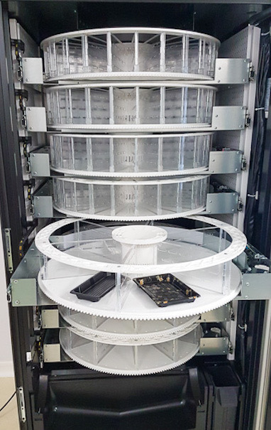 Distributeur  à plateaux tournants réfrigérés pour la vente de maximum de petits conditionnements sur un minimum d'espace - FAS  Easy 6000_6