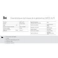 GMW-905 T5 50 Hz triphasé - Groupe électrogène industriel Genelec - 1004 kVA avec moteur MTU et alternateur MECC ALTE_6