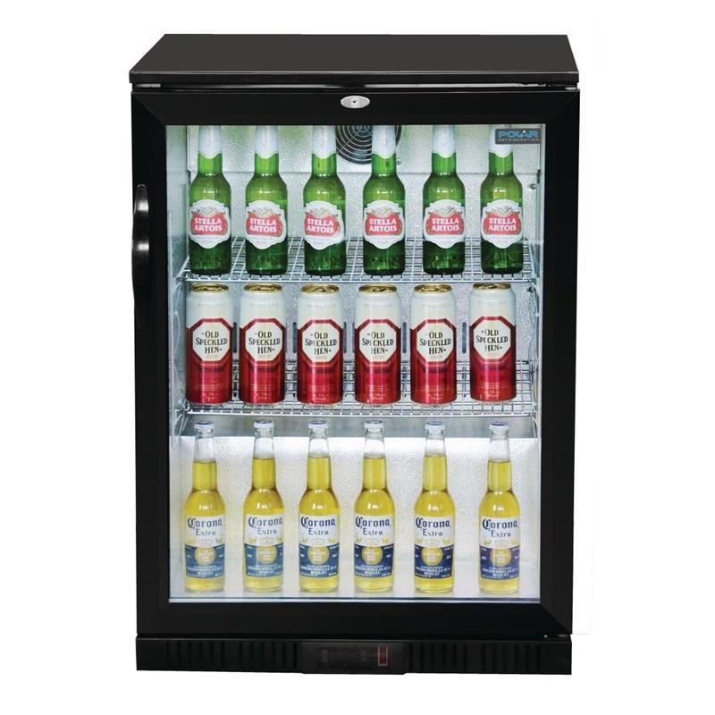 Arrière-bar une porte pivotante Série G noir 138L GL001 Polar_6