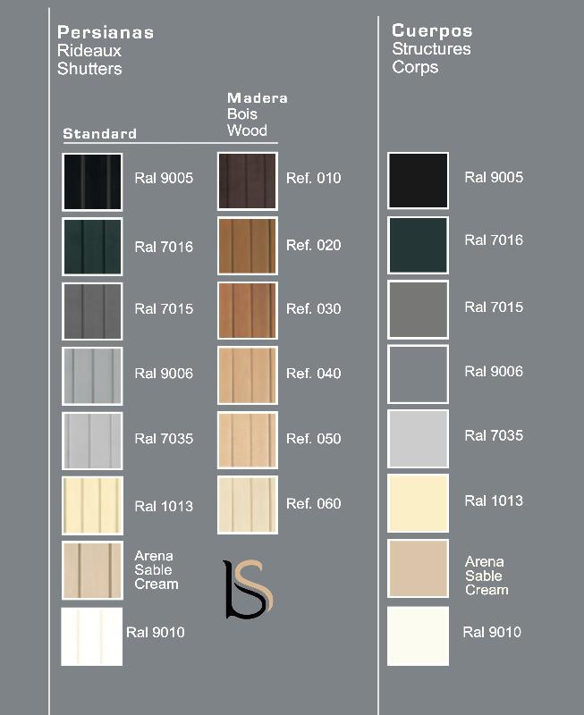 Armoire haute à portes rideaux teinte unie - GAPSA - 80, Gris 7035_6