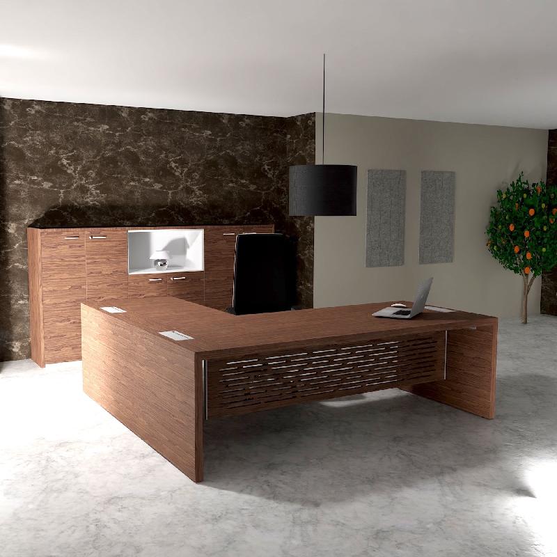 Bureau de Direction avec retour E10 - Quadrifoglio - Oui, 264, Noyer américain, Non_0