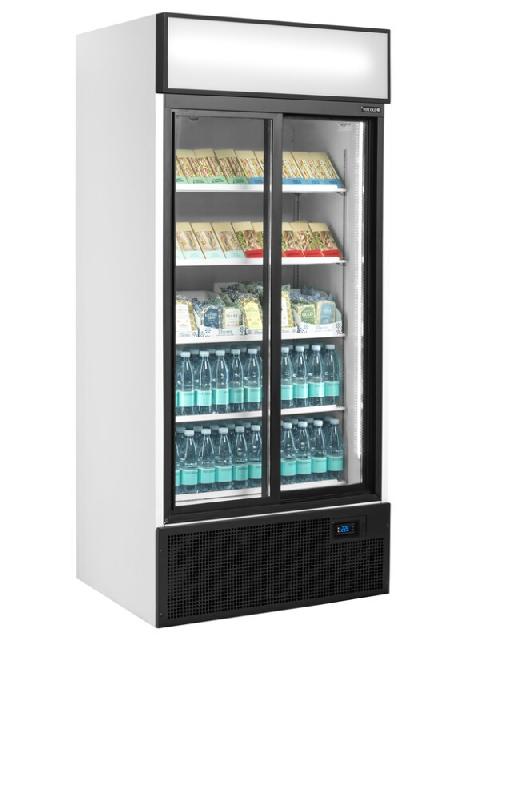 Refroidisseur de présentation - Vitrine réfrigérée FSC à 2 ou 3 portes - Extérieur blanc ou noir avec cadre aluminium_6